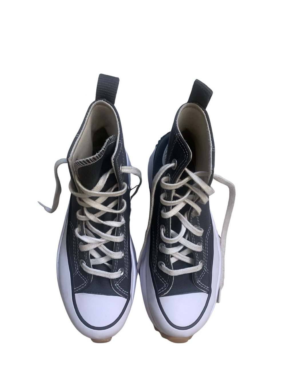 Converse Chuck Taylor All Star High Top Platform Sneakers Gray Streetwear Grunge - Picture 3 of 15